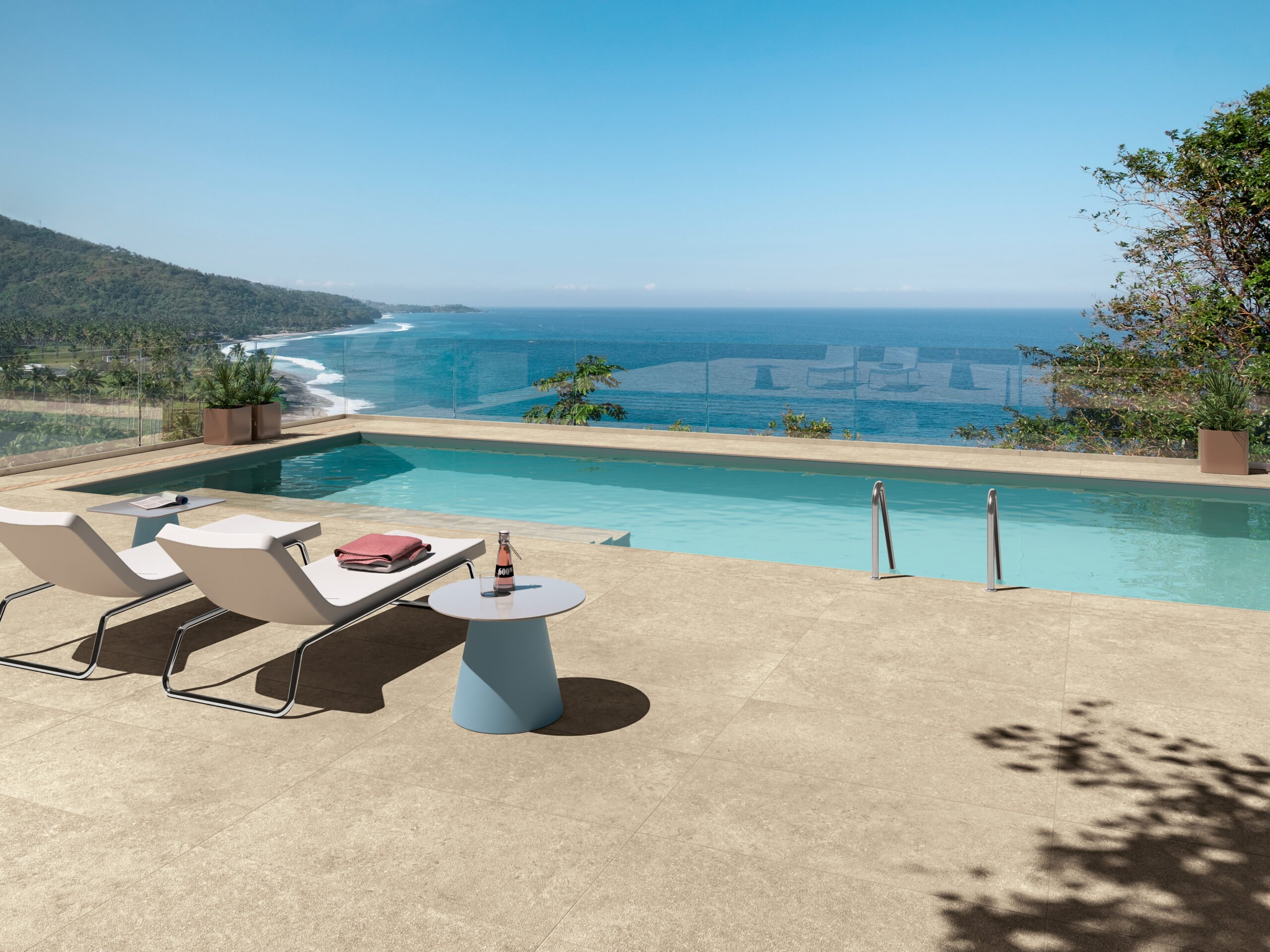 Secret stone van Cotto d’Este is zeer geschikt voor zwembaden, wellness en buitenprojecten