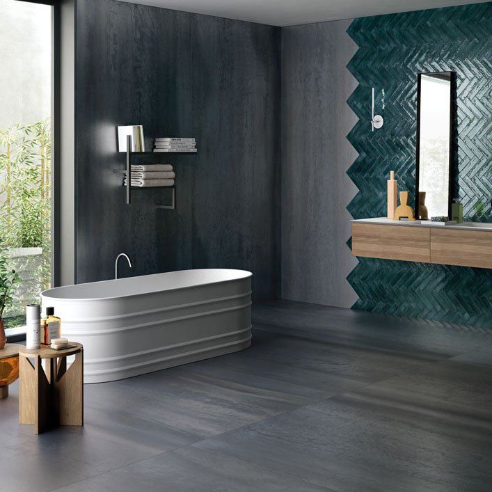 Metallica Calamine 120x278-Brick Green Amb. Bagno