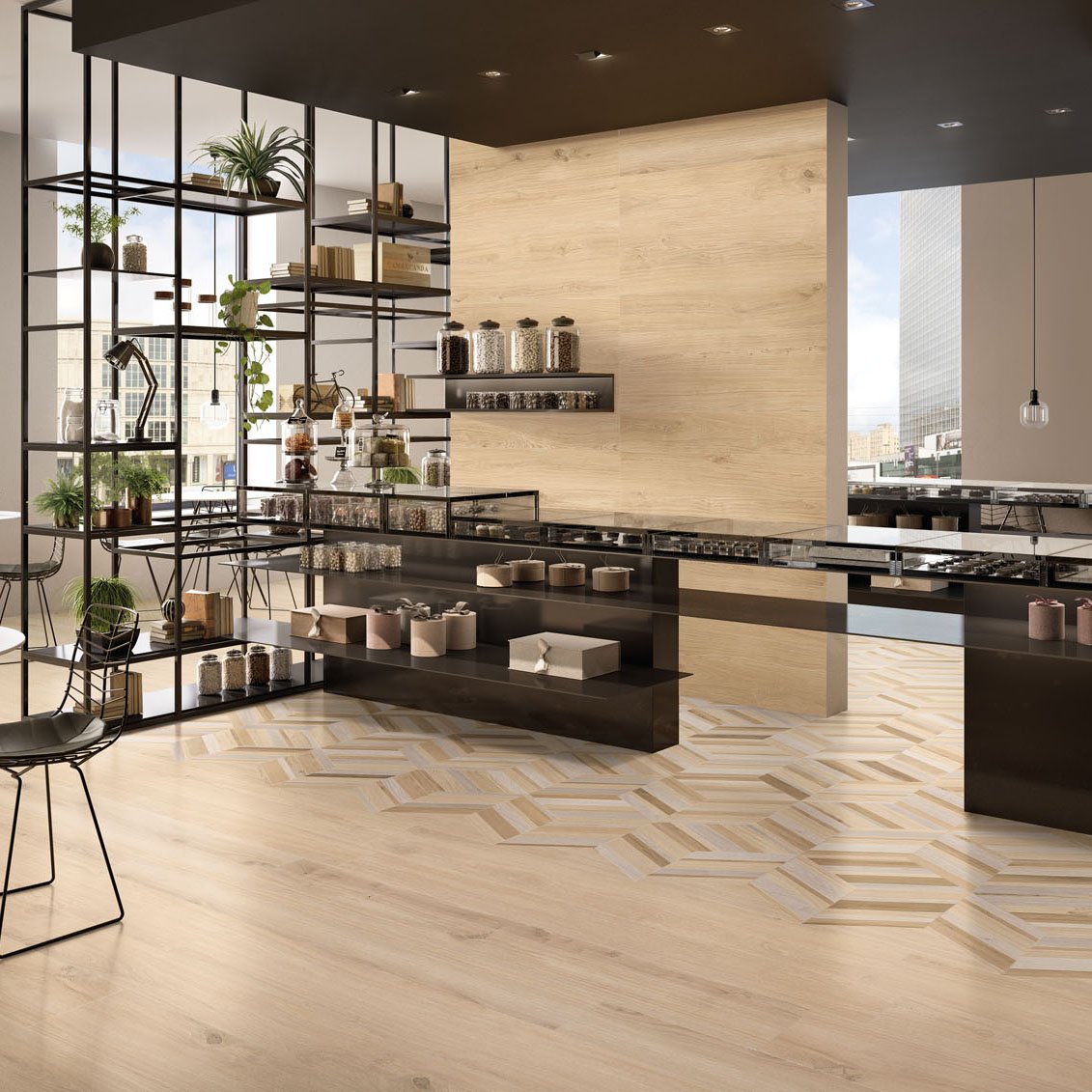 Provoak Rovere ChevronMulti-Graven Amb Cioccolateria